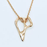 Melt Charm & Necklace - 14k Yellow or Rose