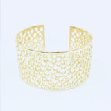 Sea Foam Cuff Bracelet - Brass