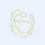 Bubble Bracelet Cuff - Brass