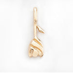 Tulip Flower Charm -14k Yellow or Rose Gold